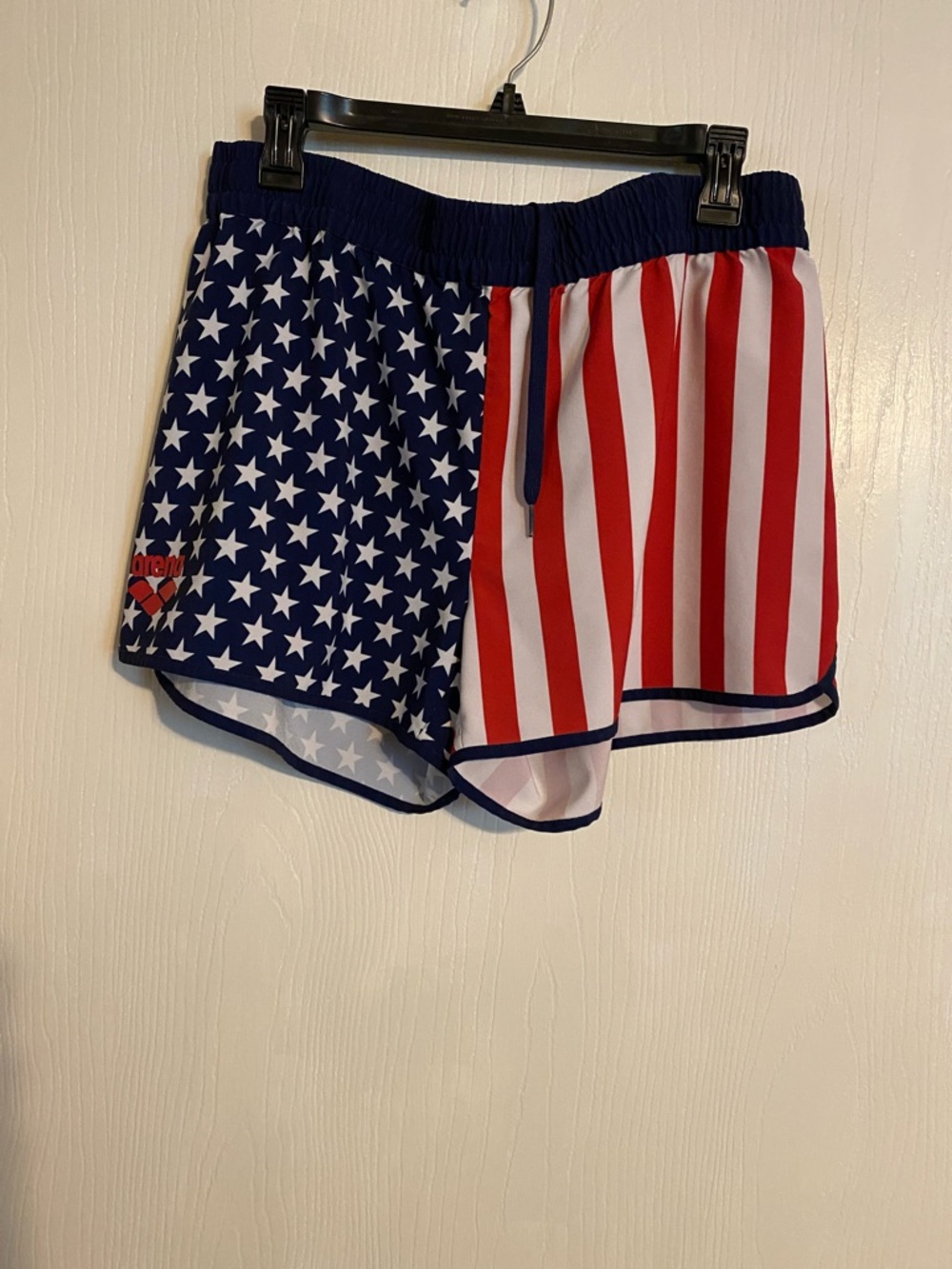 Patriotic Stars & Stripes Women’s Athletic Shorts